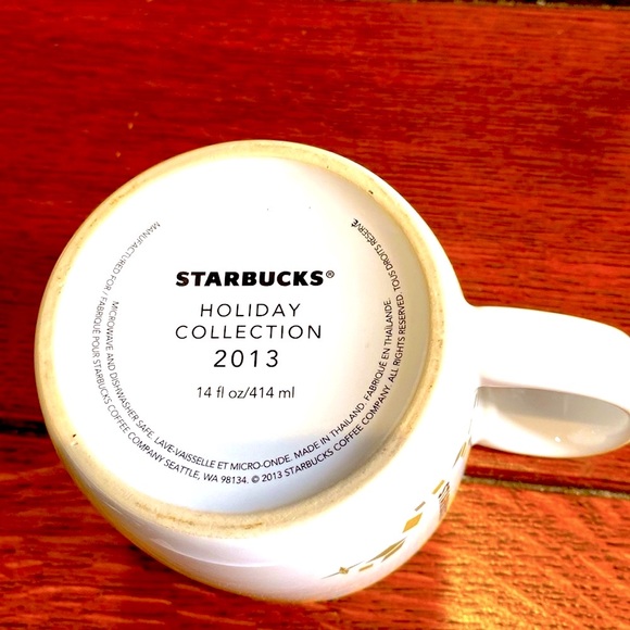 STARBUCKS HOLIDAY CHRISTMAS COLLECTION 2013. Made in Thailand. Hardly used.14 oz - Picture 9 of 9